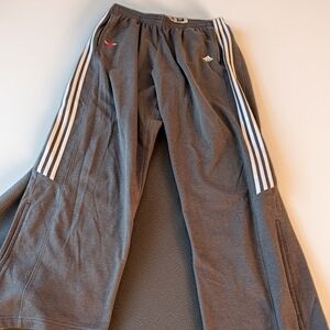 Chicago Bulls Adidas Player ID NBA Warm Up Pants White Stripes Men's 3XL